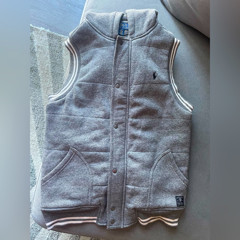 Boys 14-16 polo vest worn once